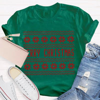Floral Christmas Flower Shirt, Merry Christmas Waves T-Shirt, Adorable Holiday Graphic Tee, Retro Botanical Xmas Shirt, Festive Christmas Present