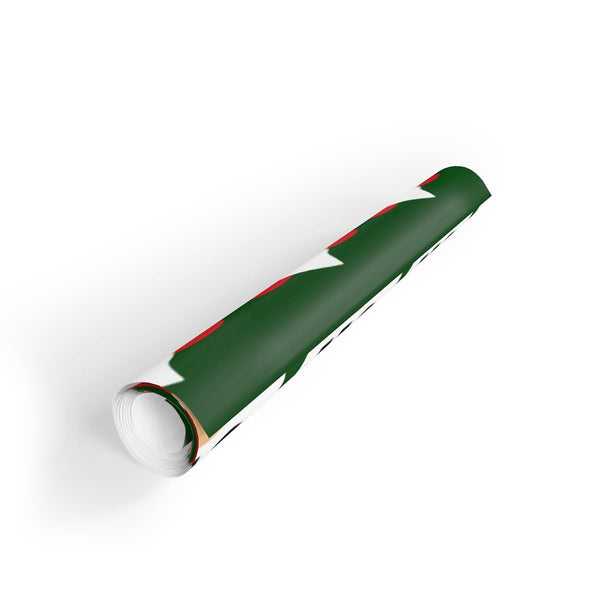 Red Ornament Gift Wrap, Christmas Tree Wrapping Paper, Holiday Wrapping Paper Roll, Festive Christmas Gift Wrapping Paper, Xm