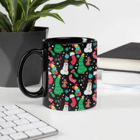 Humorous Adult Xmas Gag Coffee Mug, Naughty Phallic Snowman Gingerbread Mug, Dirty Secret Santa Tea Cup, Ceramic Christmas Mug