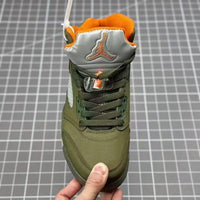 High Top Sneakers, Army Green Colorway, Lace Up Design, Casual Gift for Sneaker Fans