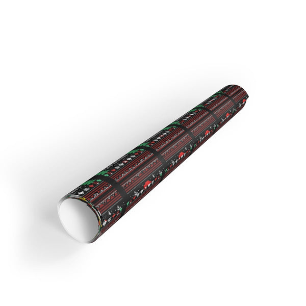 Pixel Duck Holiday Gift Wrap, Merry Ducking Christmas Wrapping Paper, Humorous Christmas Wrapping Paper Roll, Duck Lover Pres