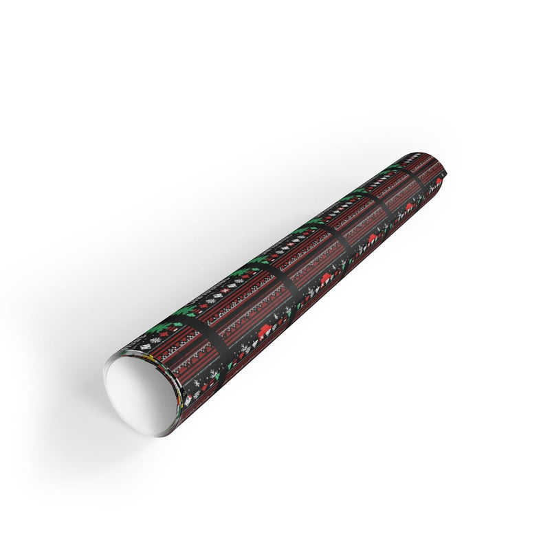Pixel Duck Holiday Gift Wrap, Merry Ducking Christmas Wrapping Paper, Humorous Christmas Wrapping Paper Roll, Duck Lover Present Gift Wrap