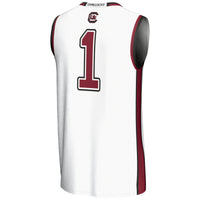 #1 South Carolina Gamecocks Lightweight Basketball Jersey - White