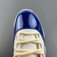 Low Top Sneakers, Beige Blue Colorway, Lace Up Design, Casual Gift for Sneaker Fans