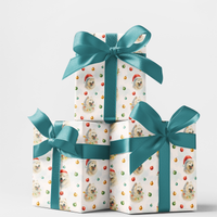 Winter Wonderland Dog Gift Wrap, Samoyed Christmas Wrapping Paper, Festive Samoyed Wrapping Paper, Holiday Pet Lover Christmas Gift Wrap
