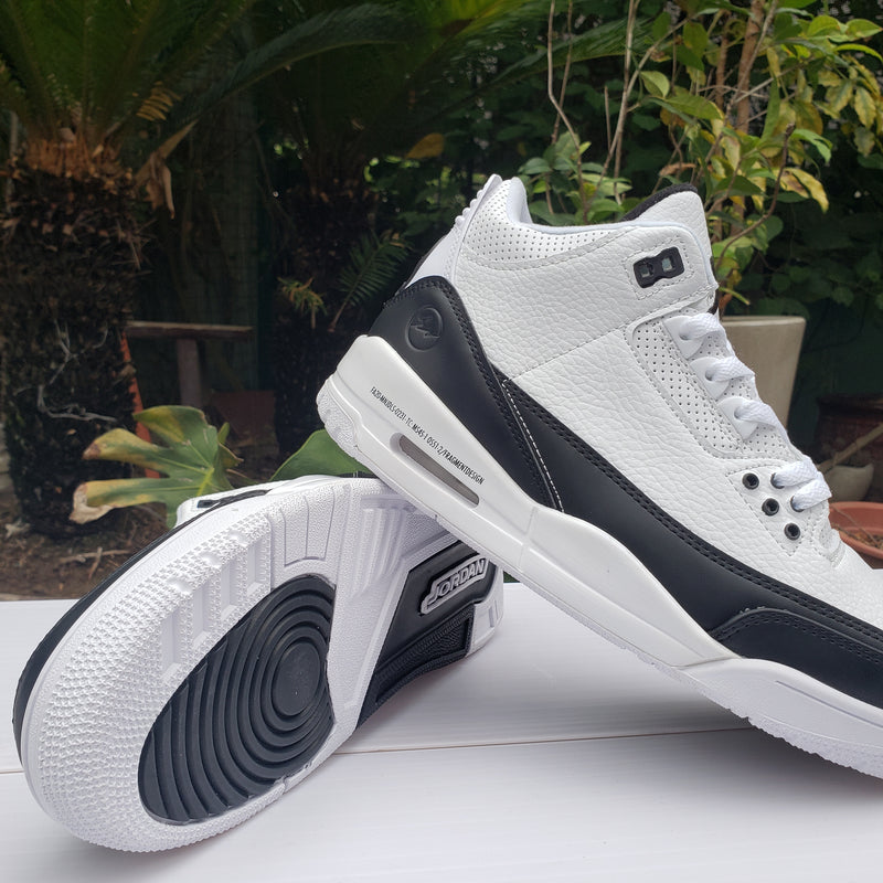 Sneakers, White Black Colorway, Lace Up Design, Casual Gift for Sneaker Fans