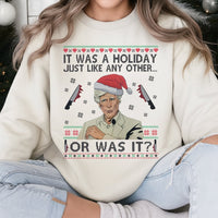 Serial Killer Holiday Sweater, True Crime Ugly Christmas Sweatshirt, Humorous Murder Mystery Crewneck, Retro True Crime Sweatshirt, Fan Present