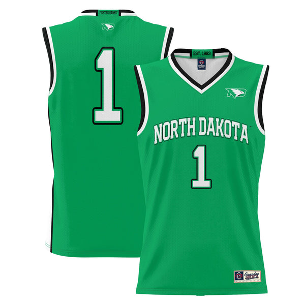 #1 North Dakota Lightweight Basketball Jersey - Green