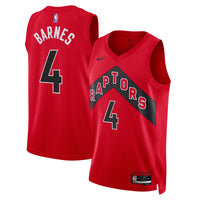 Toronto Raptors Icon Edition Swingman Jersey - Red - Scottie Barnes