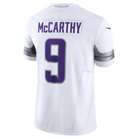 Minnesota Vikings J.J. McCarthy White Limited Jersey