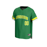 Oregon Ducks NIL Pick-A-Player Lightweight Collegiate Baseball Fashion Jersey - Green