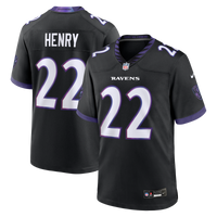 Baltimore Ravens Derrick Henry Black Alternate Game Jersey