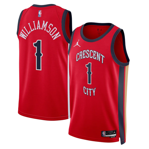 New Orleans Pelicans Statement Edition Swingman Jersey - Red - Zion Williamson