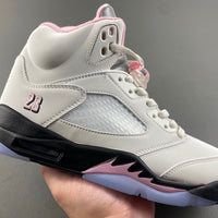 Low Top Sneakers, White Black Pink Colorway, Leather Footwear, Lace Up Design, Casual Gift for Sneaker Fans