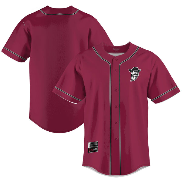 New Mexico State Aggies Lightweight Baseball Jersey - Crimson
