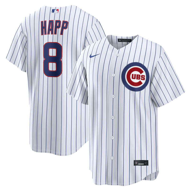 Chicago Cubs Ian Happ White Home Replica Jersey