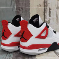 Sneakers, White Black Red Colorway, Lace Up Design, Casual Gift for Sneaker Fans