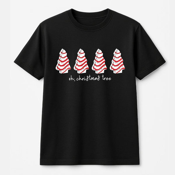 Humorous Candy Cane Christmas T-Shirt, Oh Christmas Tree T-Shirt, Adorable Holiday Graphic Tee, Festive Xmas Tree T-Shirt, Ch
