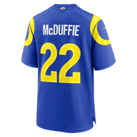 Los Angeles Rams Trent McDuffie Royal Team Game Player Jersey