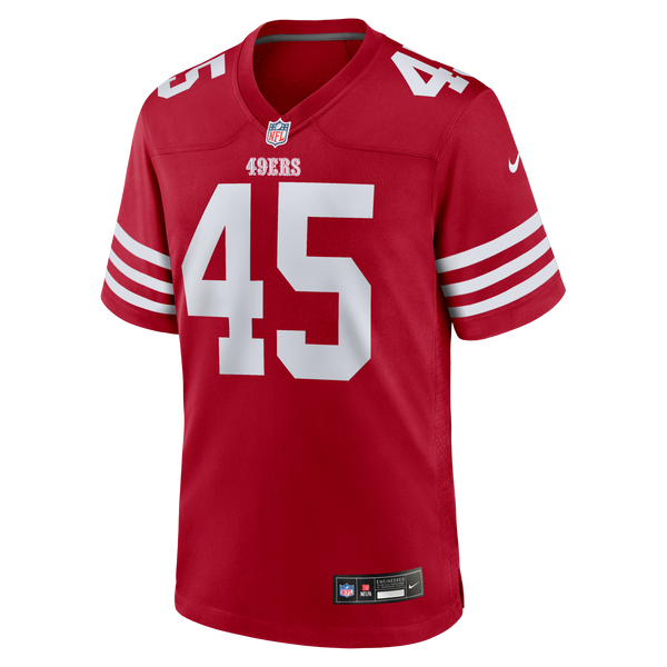 San Francisco 49ers Nick Martin Scarlet Team Game Jersey