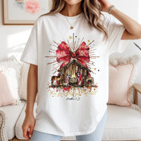 The Greatest Present of All Christmas Shirt, Nativity Scene T-Shirt, Religious Christian Nativity Tee, Faith Based Jesus Holiday T-Shirt Present