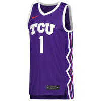 TCU Horned Frogs Replica Basketball Jersey - Purple