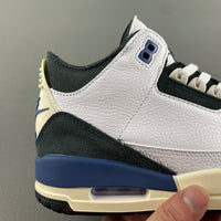 Low Top Sneakers, Blue White Black Colorway, Leather Footwear, Lace Up Design, Casual Gift for Sneaker Fans
