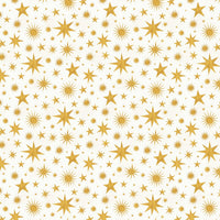 Celestial Star Gift Wrap, Starlight Gold Wrapping Paper, Elegant Holiday Wrapping Paper, Christmas Gift Wrap Roll, Celestial Present Paper