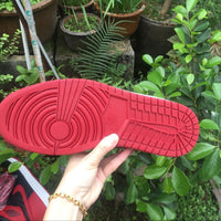Sneakers, Black Red Colorway, Lace Up Design, Casual Gift for Sneaker Fans
