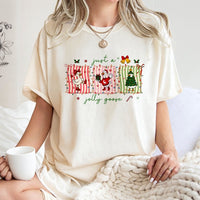 Humorous Holiday Birds Graphic Tee, Jolly Goose Christmas Shirt, Adorable Goose Lover T-Shirt, Winter Holiday Animal Tee, Silly Goose Graphic Shirt