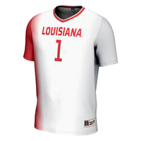 #1 Louisiana Ragin' Cajuns Lightweight Soccer Jersey - White