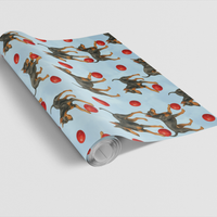 Festive Pinscher Dog Gift Wrap, German Pinscher Christmas Wrapping Paper, Adorable Canine Holiday Wrapping Paper, Xmas Dog Lover Paper Roll