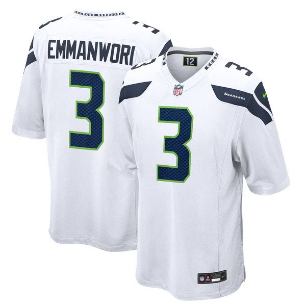 Seattle Seahawks Nick Emmanwori White Game Jersey