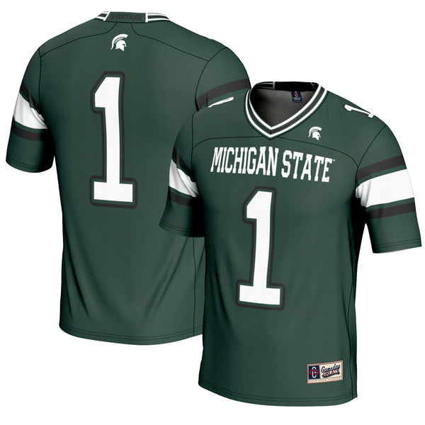 #1 Michigan State Spartans Endzone Football Jersey - Green
