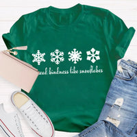 Christmas Teacher Shirt, Spread Kindness Like Snowflakes T-Shirt, Festive Holiday Graphic Tee, Winter Kindness Tee, Adorable Xmas Teacher Present