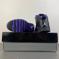 Low Top Sneakers, Black Purple Colorway, Leather Footwear, Lace Up Design, Casual Gift for Sneaker Fans