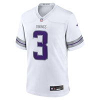 Minnesota Vikings Jordan Addison White Alternate Game Player Jersey