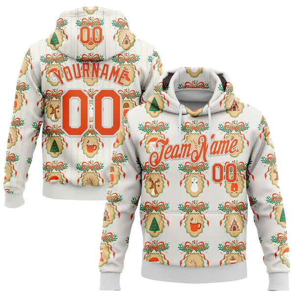 Personalized Holiday Sports Hoodie, Custom Christmas Hoodie, Custom Name and Number Hoodie, Festive Game Day Pullover, Xmas S