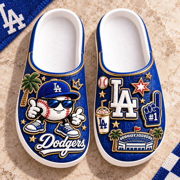 LAD Summer Mood - Blue, Gold and a Smiling Baseball - main