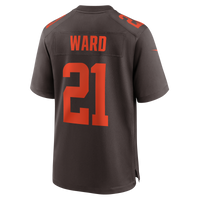 Cleveland Browns Denzel Ward Brown Alpha Dawg Game Jersey
