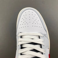 Low Top Sneakers, White Red Gray Colorway, Lace Up Design, Casual Gift for Sneaker Fans