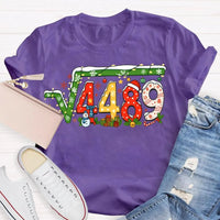 Holiday Snowflakes Lights Graphic Tee, Math Teacher Christmas T-Shirt, Humorous Math Teacher Xmas Shirt, Winter STEM Educator Holiday Present Tee