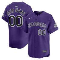 Colorado Rockies Purple Alternate Limited Custom Jersey