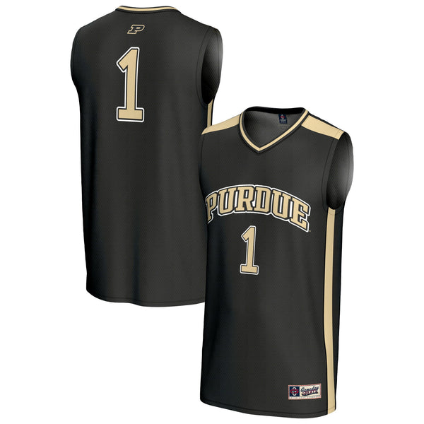 #1 Purdue Boilermakers Lightweight Collegiate Basketball Fashion Jersey - Black