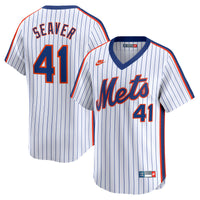 New York Mets Tom Seaver White Throwback Cooperstown Limited Jersey