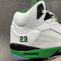Sneakers, White Green Colorway, Leather Footwear, Lace Up Design, Casual Gift for Sneaker Fans