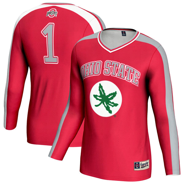 Ohio State Buckeyes #1 Lightweight Volleyball Fashion Jersey - Scarlet