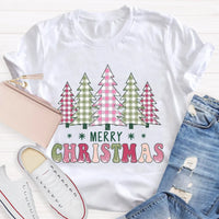Pink Bow Aesthetic Holiday Graphic Tee, Coquette Christmas Tree T-Shirt, Girly Winter Vacation Shirt, Vintage Christmas Present for Her