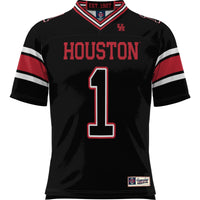 #1 Houston Cougars Football Jersey - Black