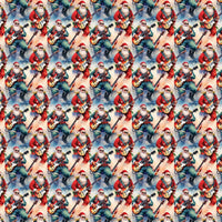 Electric Guitar Santa Gift Wrap, Rocking Santa Wrapping Paper, Rock and Roll Holiday Wrapping Paper, Musician Christmas Gift Wrap
